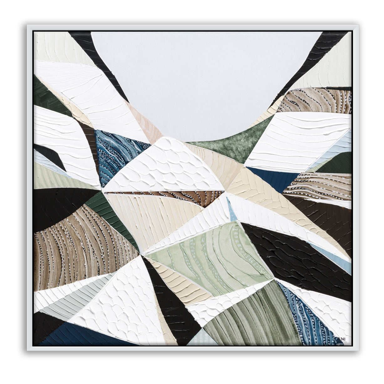 Great Dividing Plateau 8 abstract Australian mountain landscape painting by Melbourne artist Ani Ipradjian, featuring earthy browns, sage greens, and rich textured layers inspired by the Great Dividing Range. Contemporary Australian wall art capturing native bushland, rugged terrain, and the natural beauty of Queensland, New South Wales, and Victoria, ideal for art collectors, interior designers, and lovers of Australian landscape paintings.