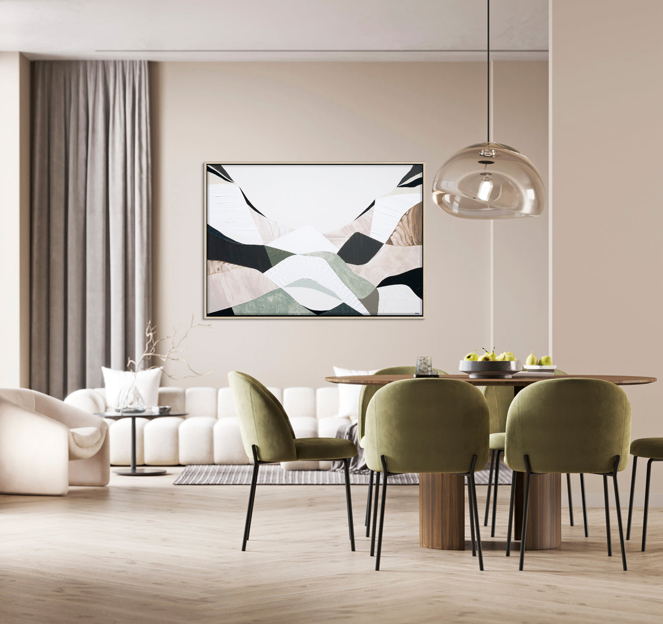 "Great Dividing Ranges" – Original abstract mountain landscape painting by Australian artist Ani Ipradjian, inspired by Australia's most iconic range, with layered textures and earthy tones.