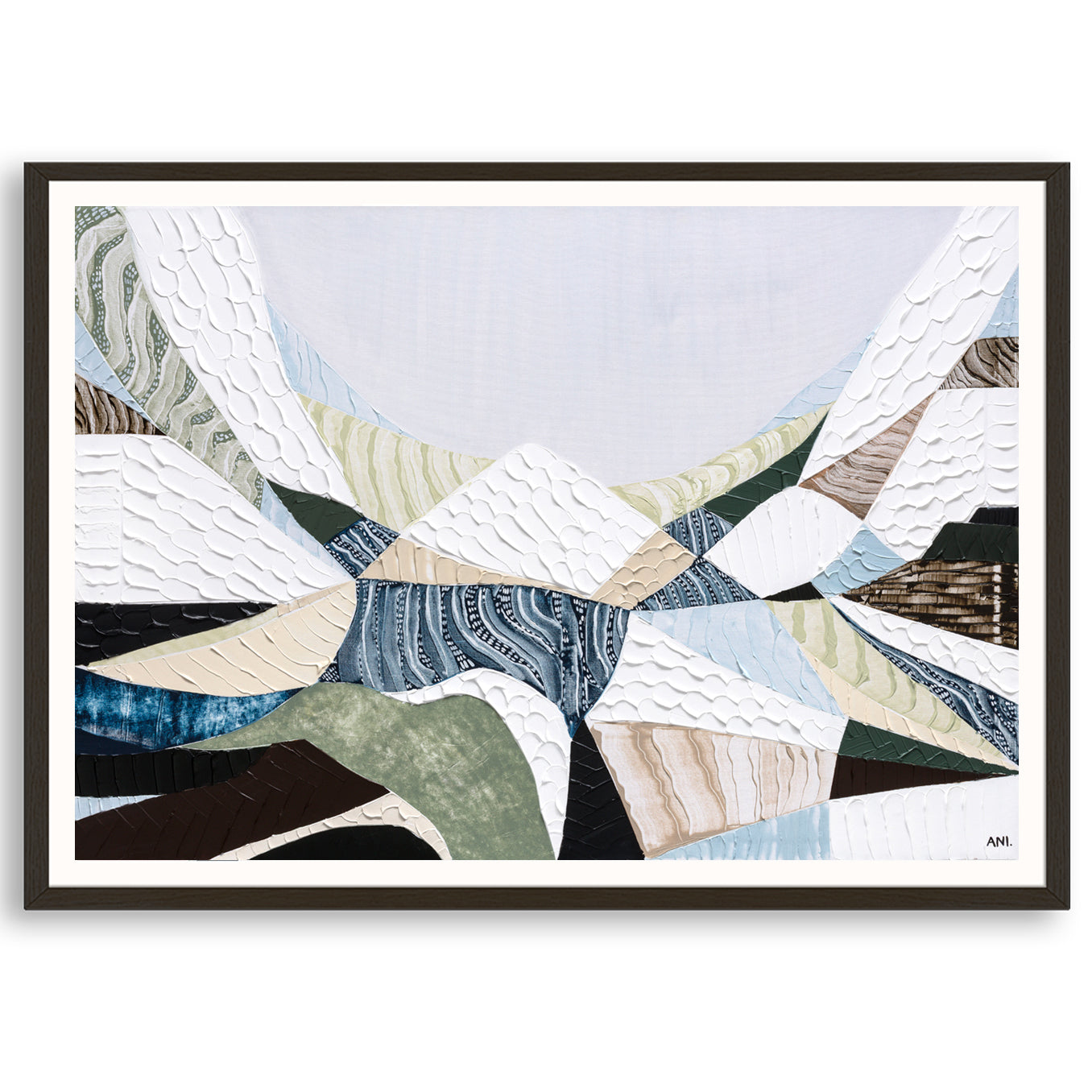 Great Dividing Range original abstract mountain landscape painting Australia, large textured Australian wall art with earthy browns and sage greens, contemporary acrylic artwork inspired by native bushland across Queensland New South Wales Victoria