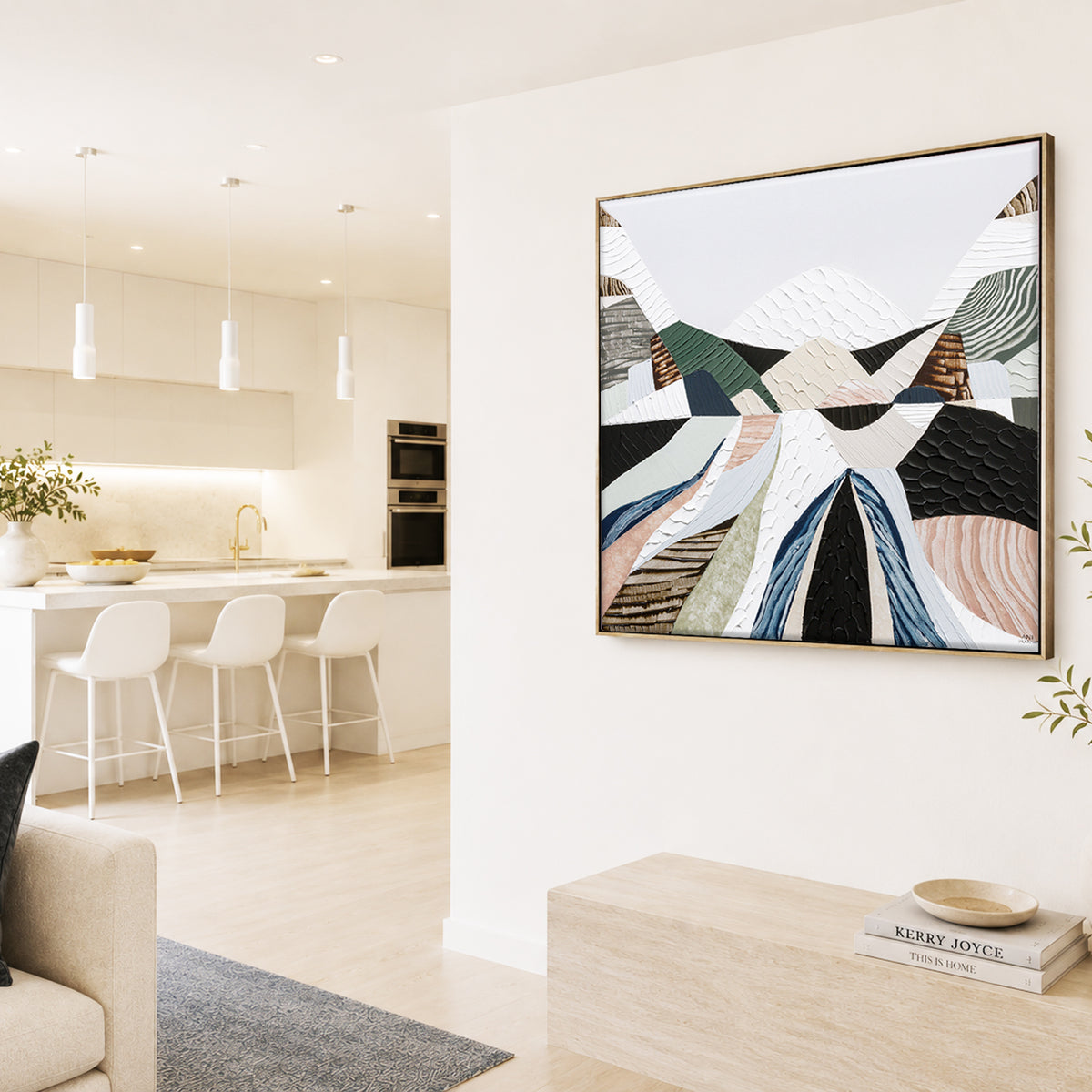 Great Dividing Plateau 15 original Australian landscape painting by Melbourne-based Australian artist Ani Ipradjian, inspired by the Great Dividing Range and Australian native bushland. This textured Australian art piece is available as an original painting and can also be purchased as Australian wall art, canvas prints and museum-quality giclée fine art prints for homes, offices and interiors.