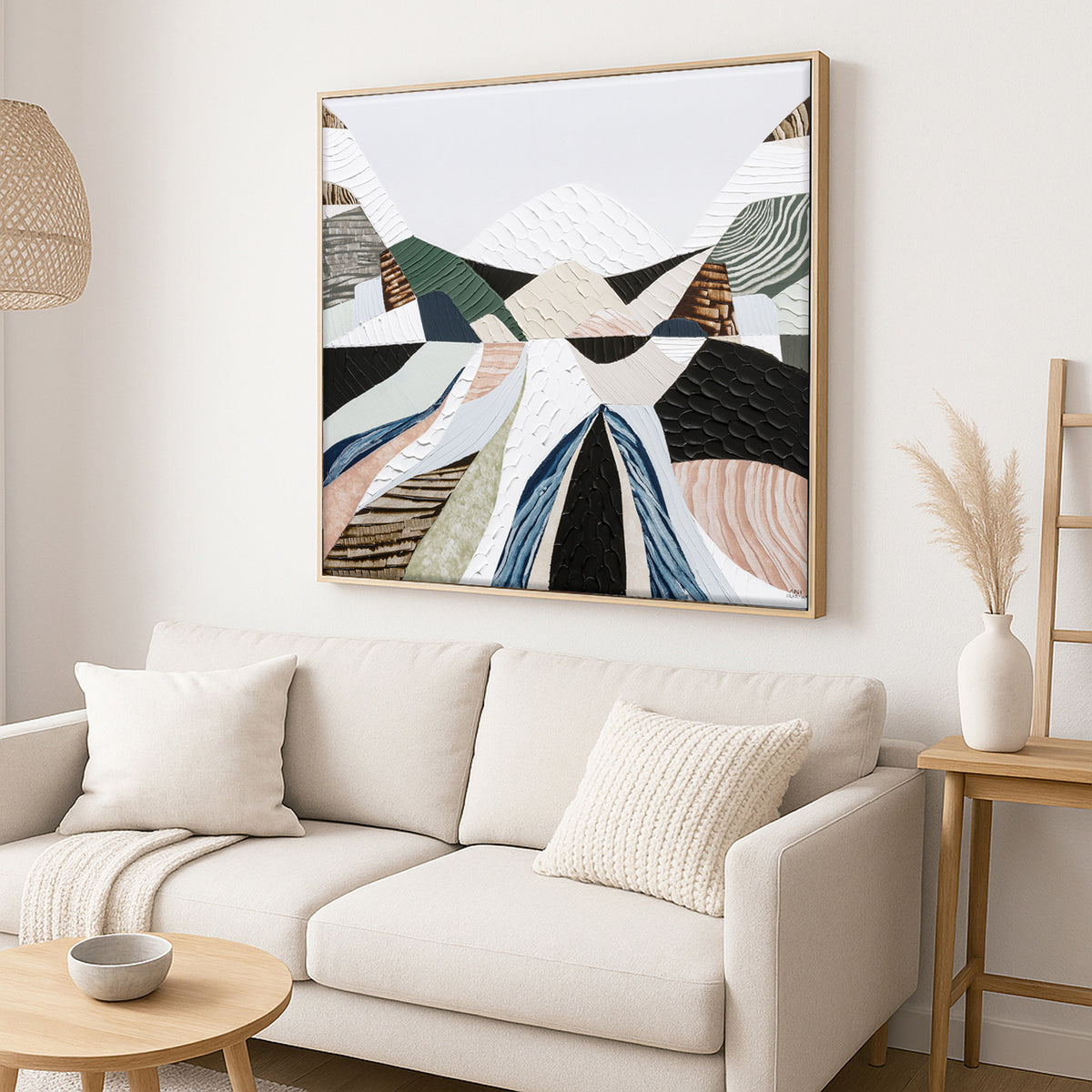 Great Dividing Plateau 15 original Australian landscape painting by Melbourne-based Australian artist Ani Ipradjian, inspired by the Great Dividing Range and Australian native bushland. This textured Australian art piece is available as an original painting and can also be purchased as Australian wall art, canvas prints and museum-quality giclée fine art prints for homes, offices and interiors.