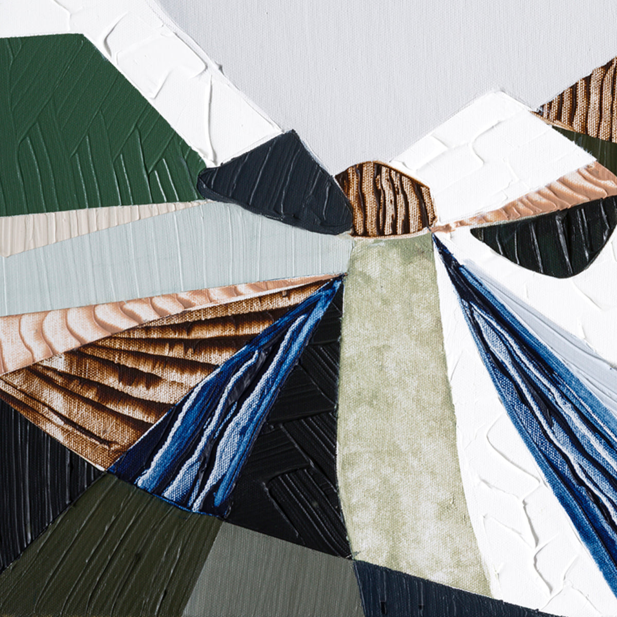 Heart of the Ranges 2 original Australian landscape painting by Melbourne-based Australian artist Ani Ipradjian, inspired by the Great Dividing Ranges with earthy tones, native bushland colours and textured abstract detail, available as original Australian art, affordable wall art and fine art prints.
