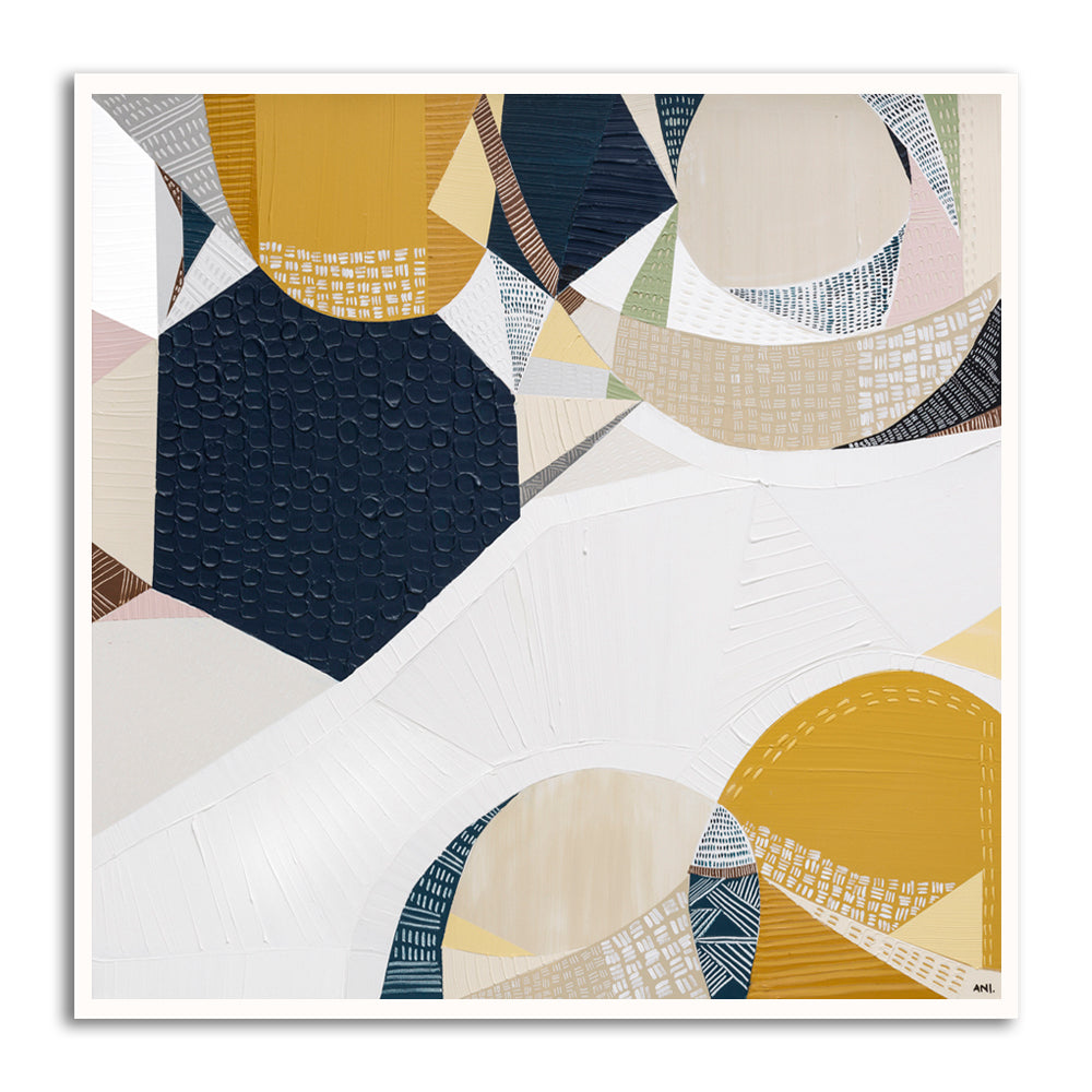 The Heartland of Australia print by Ani Ipradjian – abstract Australian outback artwork featuring textured layers, earthy tones, and bold colors. A modern statement piece for collectors and interior spaces worldwide.