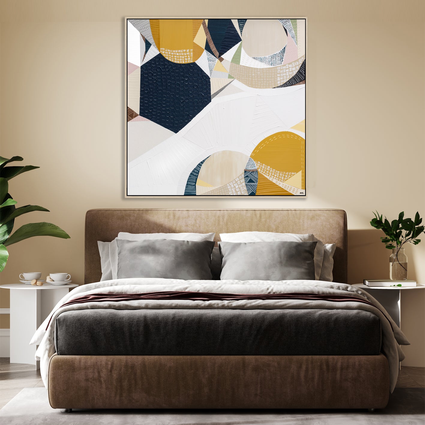 The Heartland of Australia print by Ani Ipradjian – abstract Australian outback artwork featuring textured layers, earthy tones, and bold colors. A modern statement piece for collectors and interior spaces worldwide.