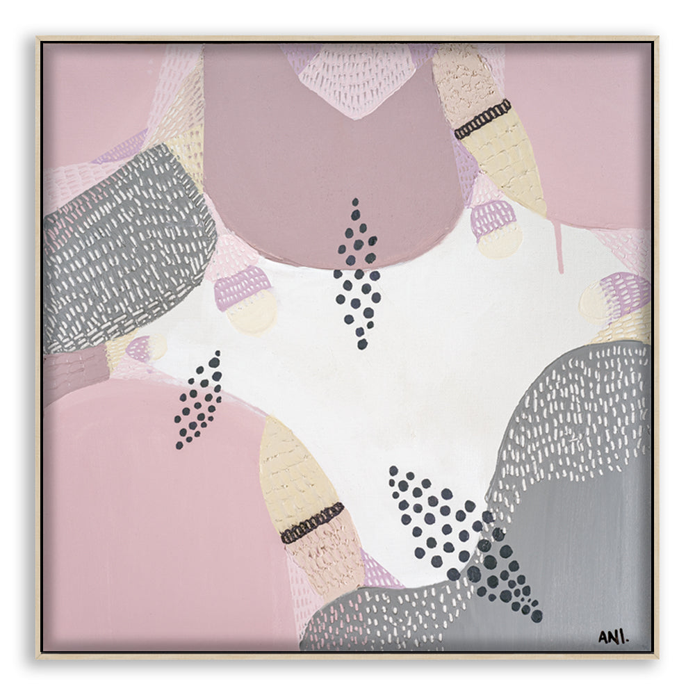 "Jacaranda in Bloom Sydney" – Original floral abstract painting by Australian artist Ani Ipradjian, featuring textured lilac and purple hues inspired by Jacaranda trees around Sydney Harbour.