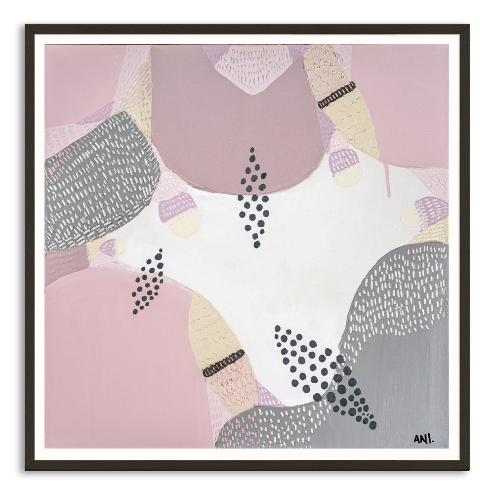 "Jacaranda in Bloom Sydney floral art print by Ani Ipradjian – abstract purple jacaranda tree-inspired Australian artwork perfect for spring interiors and botanical art lovers"