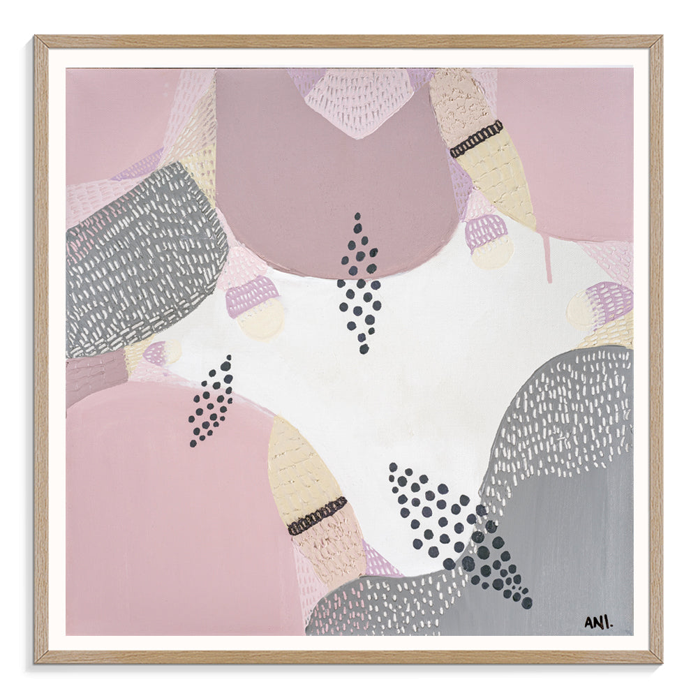 "Jacaranda in Bloom Sydney floral art print by Ani Ipradjian – abstract purple jacaranda tree-inspired Australian artwork perfect for spring interiors and botanical art lovers"