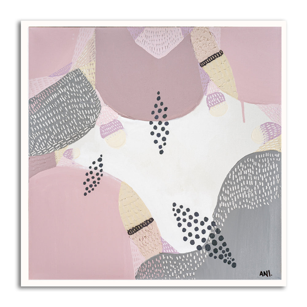 "Jacaranda in Bloom Sydney floral art print by Ani Ipradjian – abstract purple jacaranda tree-inspired Australian artwork perfect for spring interiors and botanical art lovers"