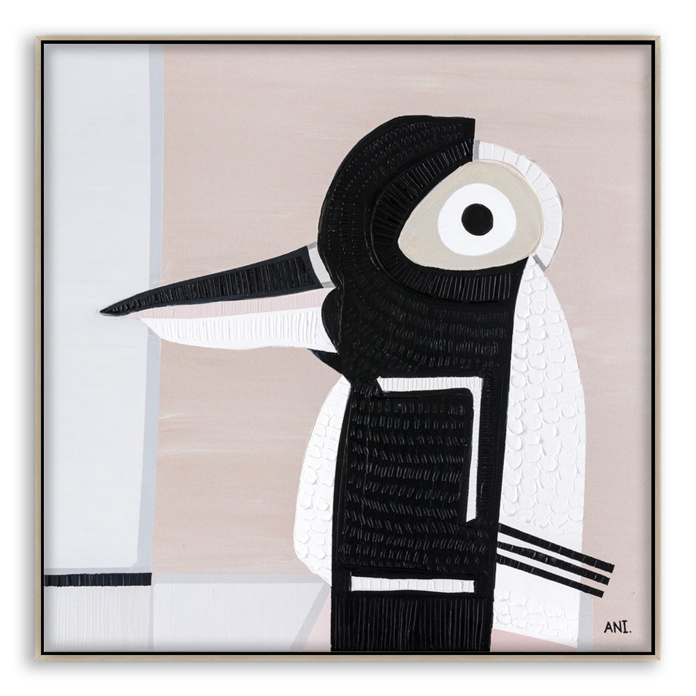 Magpie Spirit print by Ani Ipradjian. Australian bird artwork inspired by the magpie’s symbolism of transformation, intuition, and cultural significance – perfect for art collectors and spiritual interiors.