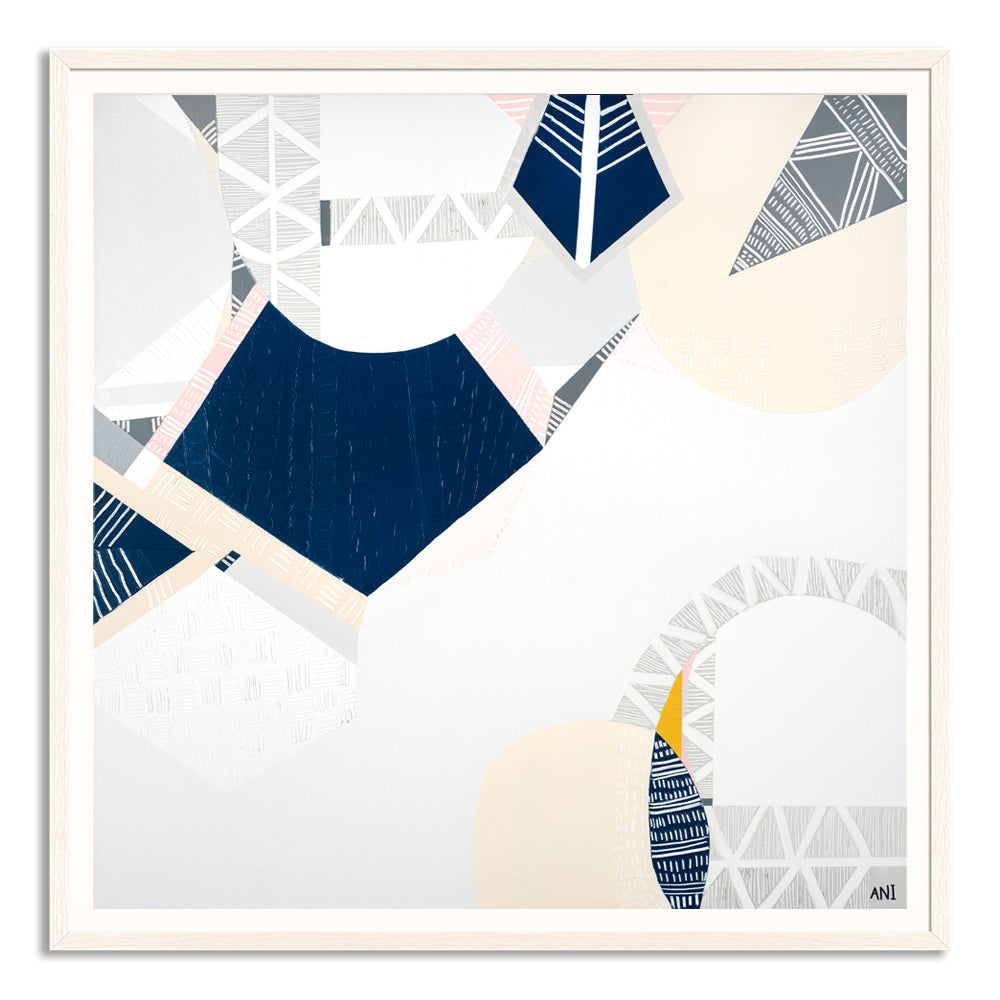 "Melbourne Star print by Ani Ipradjian – abstract cityscape artwork inspired by the Melbourne Star Observation Wheel, vibrant Australian wall art for modern interiors and city lovers worldwide"