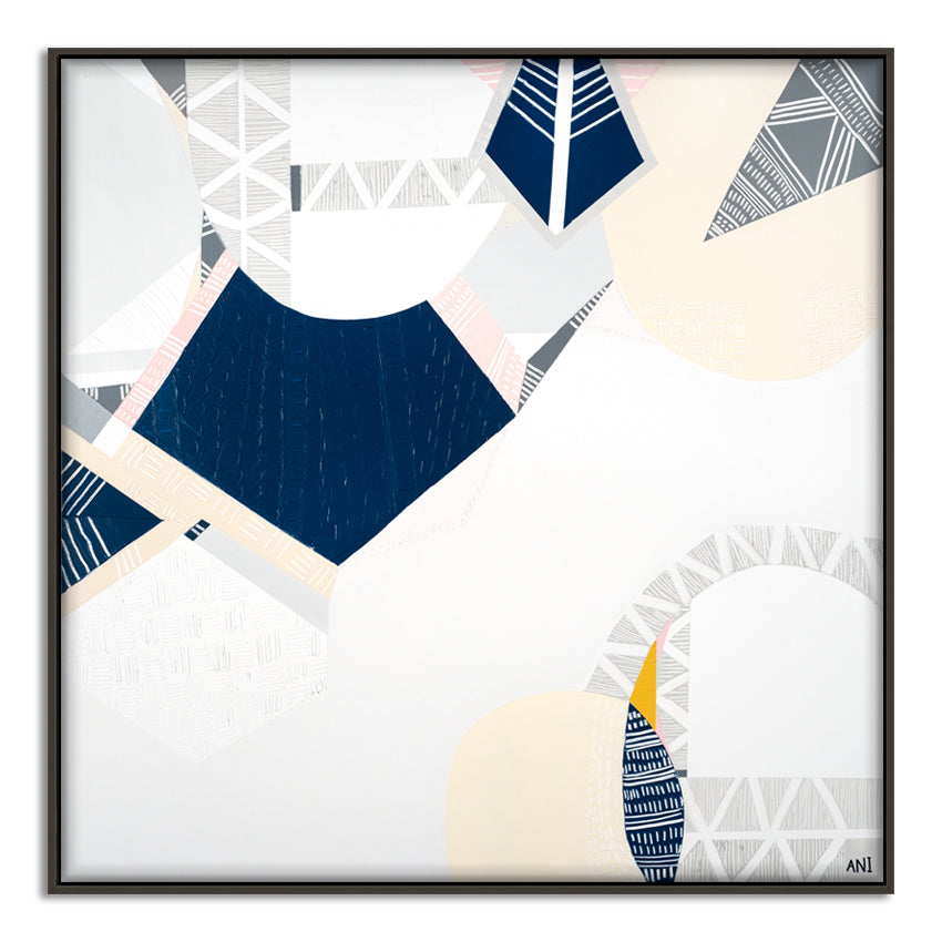 "Melbourne Star print by Ani Ipradjian – abstract cityscape artwork inspired by the Melbourne Star Observation Wheel, vibrant Australian wall art for modern interiors and city lovers worldwide"