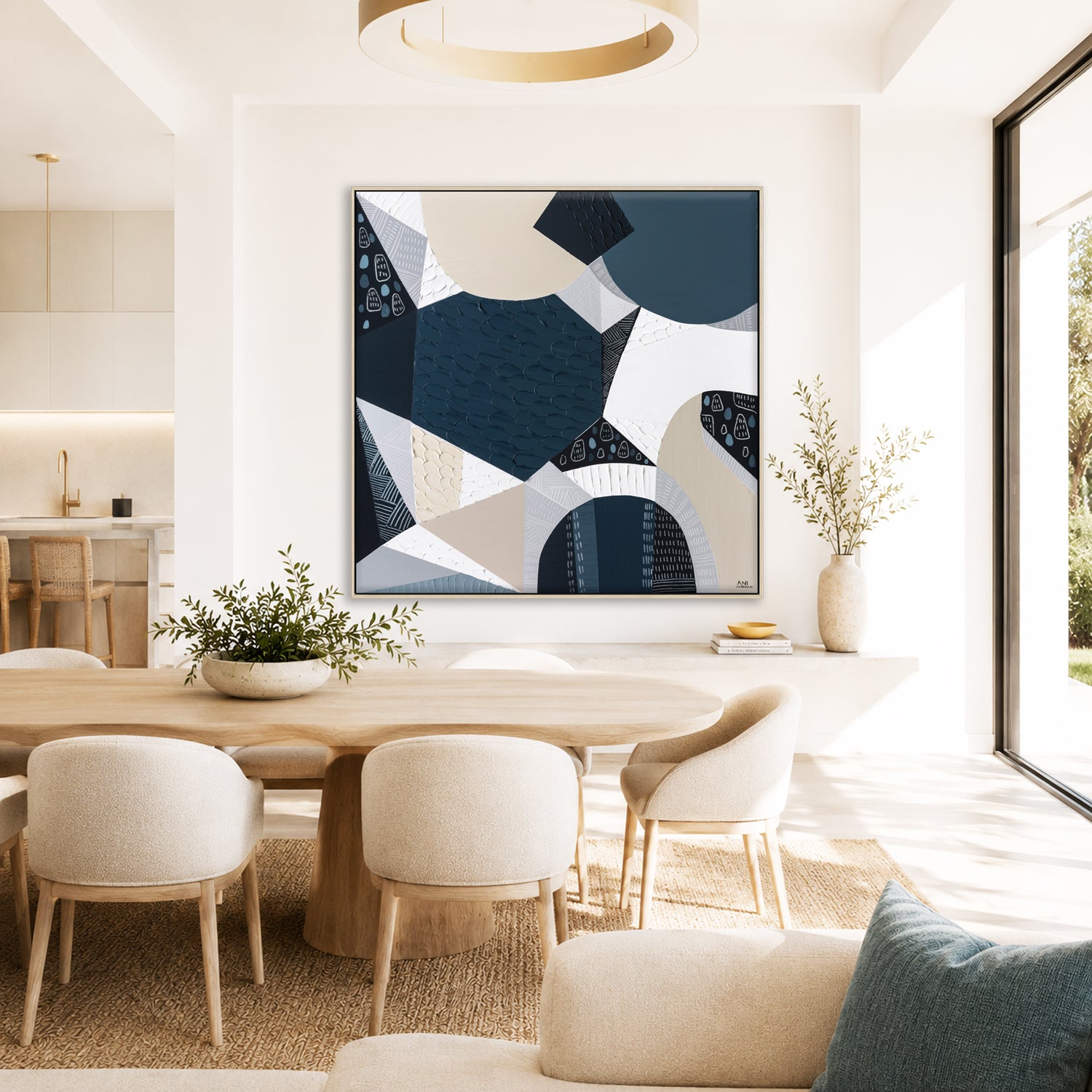 Olivine Basalt original abstract painting by Ani Ipradjian, Australian artist, inspired by Australia's iconic volcanic bluestone. Contemporary Australian art featuring rich textures, earthy tones, and layered acrylic and mixed media, celebrating Victorian bluestone architecture, historic buildings, churches, and the natural beauty of Australian basalt. Ideal for art collectors, interior designers, and lovers of Australian landscape and contemporary wall art.