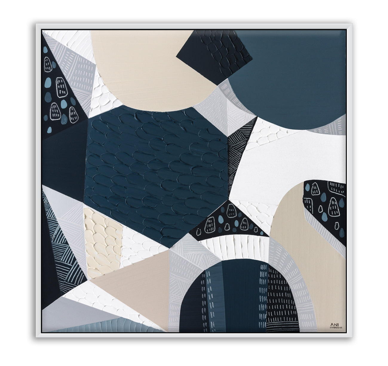 Olivine Basalt original abstract painting by Ani Ipradjian, Australian artist, inspired by Australia's iconic volcanic bluestone. Contemporary Australian art featuring rich textures, earthy tones, and layered acrylic and mixed media, celebrating Victorian bluestone architecture, historic buildings, churches, and the natural beauty of Australian basalt. Ideal for art collectors, interior designers, and lovers of Australian landscape and contemporary wall art.