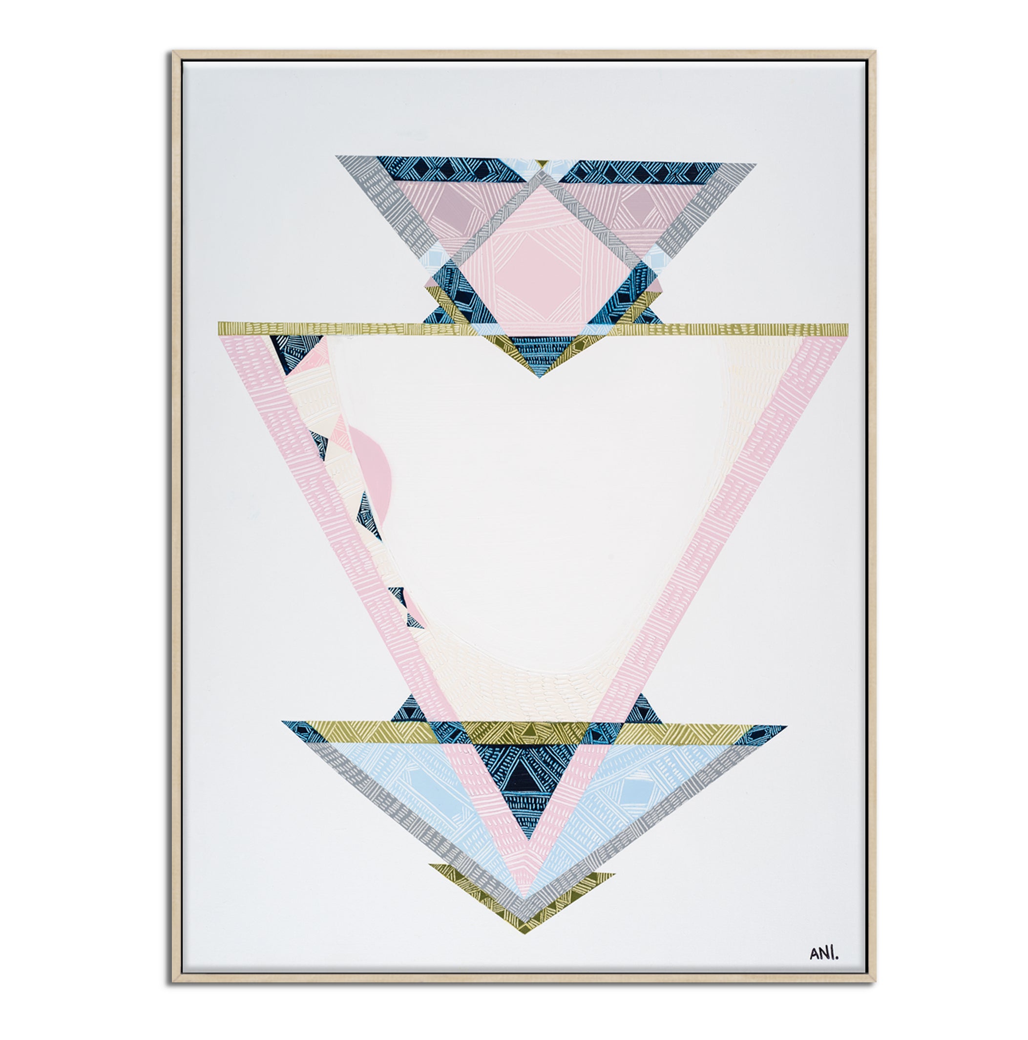 "Past Present Future abstract print by Ani Ipradjian – symbolic art inspired by numerology and life’s journey, connecting past, present, and future"