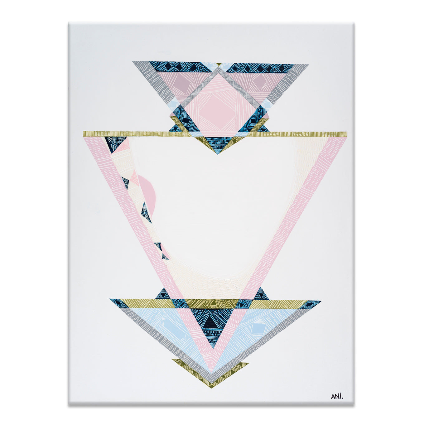 "Past Present Future abstract print by Ani Ipradjian – symbolic art inspired by numerology and life’s journey, connecting past, present, and future"