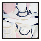 "Pink Lake Forest 2 print by Australian artist Ani Ipradjian. Abstract coastal artwork inspired by Esperance’s Pink Lake in Western Australia. Features pink and blue tones ideal for coastal interiors and global art buyers."