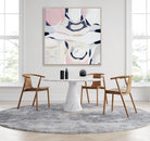 "Pink Lake Forest 2 print by Australian artist Ani Ipradjian. Abstract coastal artwork inspired by Esperance’s Pink Lake in Western Australia. Features pink and blue tones ideal for coastal interiors and global art buyers."