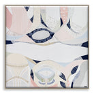 "Pink Lake Forest 1 print by Australian artist Ani Ipradjian. Abstract coastal artwork inspired by Esperance’s Pink Lake in Western Australia. Features pink and blue tones ideal for coastal interiors and global art buyers."