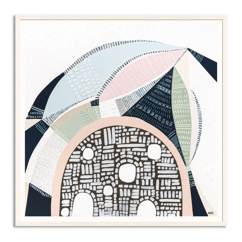 Pink Salt 2 by Ani Ipradjian, abstract Australian landscape painting inspired by the Pink Lake in Esperance Western Australia, showcasing vibrant pinks, teals, and textured layers, ideal for art collectors and modern interior design.