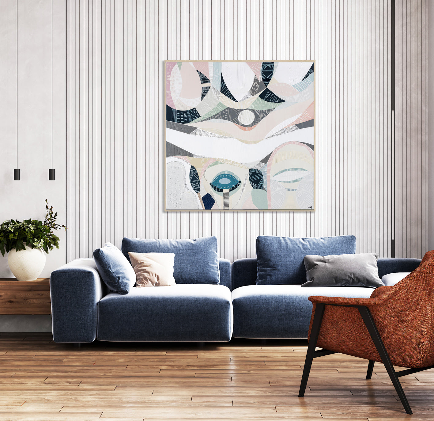 Pink Salt Lake" – Original abstract painting by Australian artist Ani Ipradjian, inspired by the vibrant hues of Pink Lake near Esperance, Western Australia, featuring a harmonious blend of pink and teal tones.