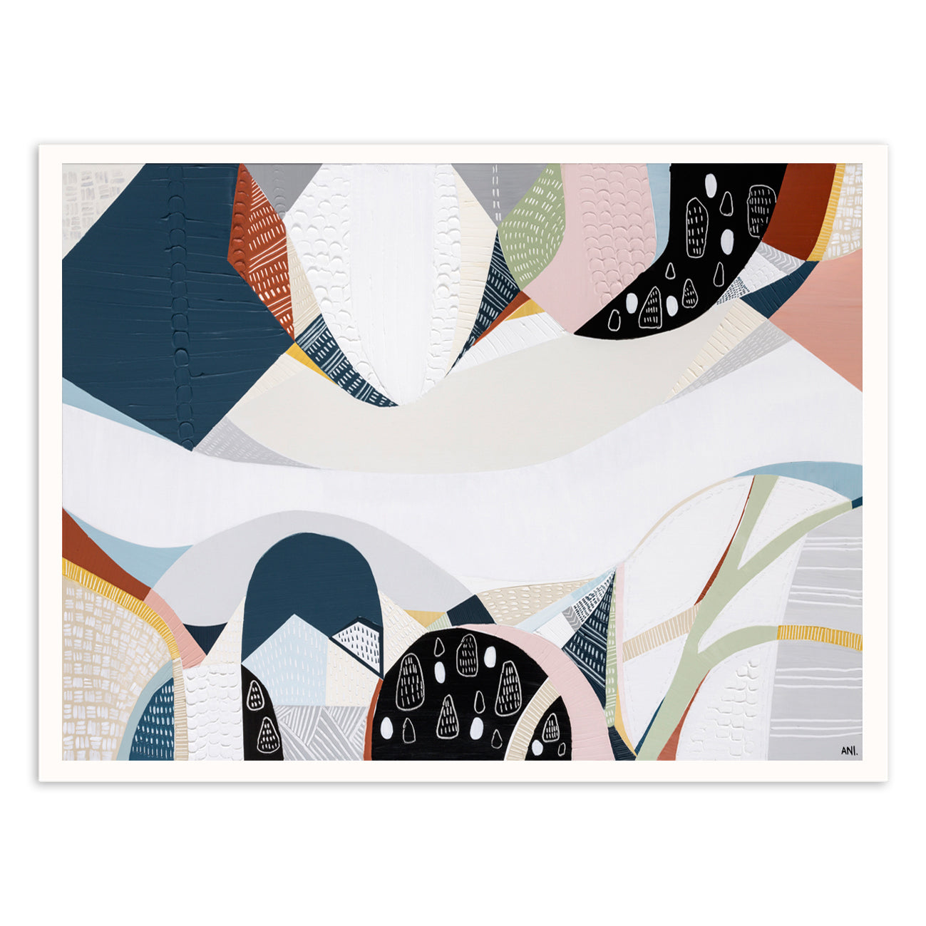 Melbourne Wonderland art print by Ani Ipradjian – abstract painting capturing the color, culture, and energy of Melbourne city, perfect for Australian and international art collectors.
