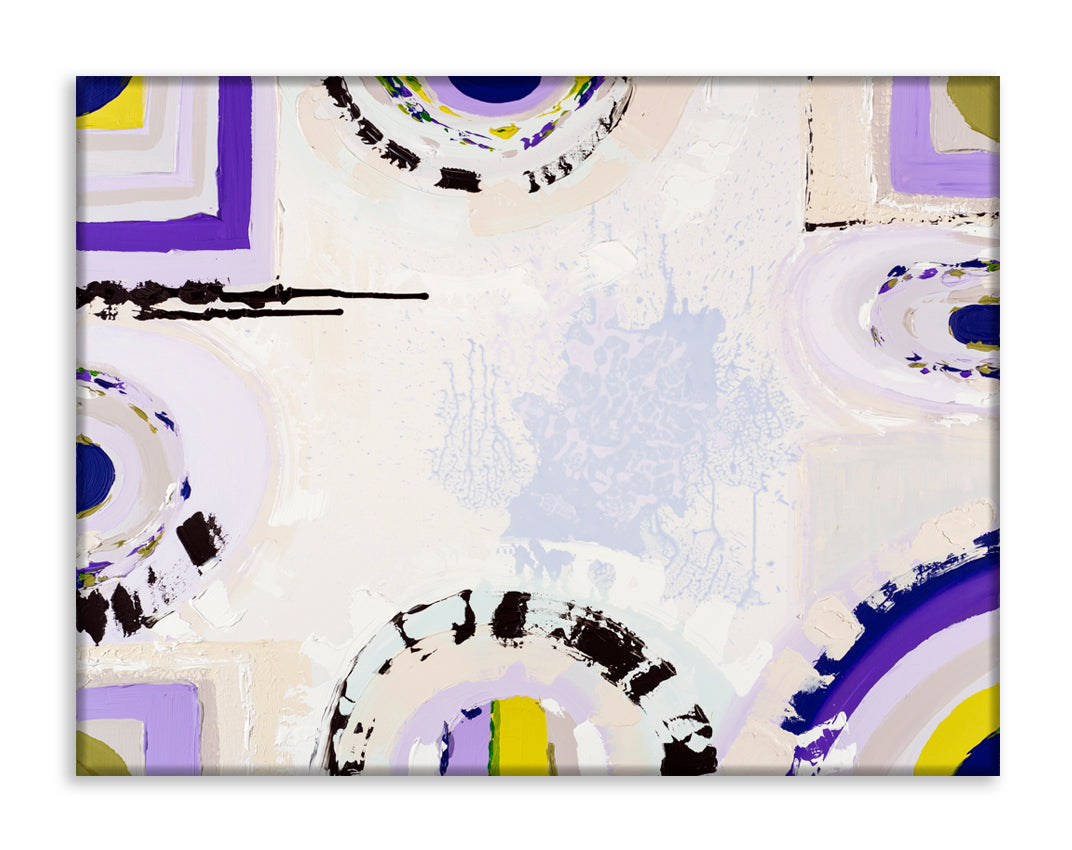 Red Hill Lavender Farm print by Ani Ipradjian – abstract Australian landscape art inspired by Mornington Peninsula’s lavender fields, featuring soft purples and earthy tones, ideal for collectors and nature lovers worldwide.