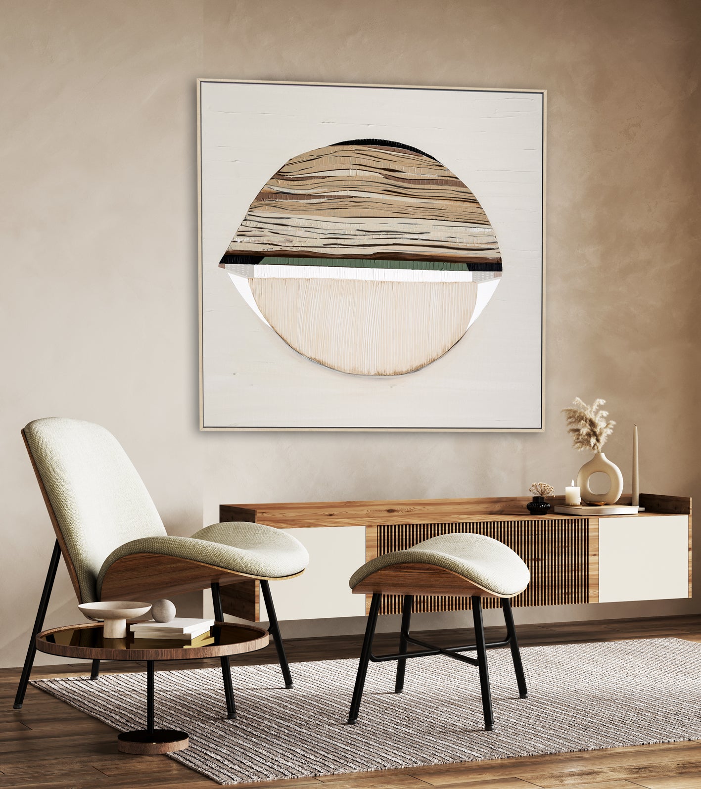 Sherbrooke Forest print by Ani Ipradjian – abstract Australian landscape artwork inspired by the Dandenong Ranges’ towering trees. Rich textures and earthy tones perfect for interior designers, collectors, and nature lovers worldwide.