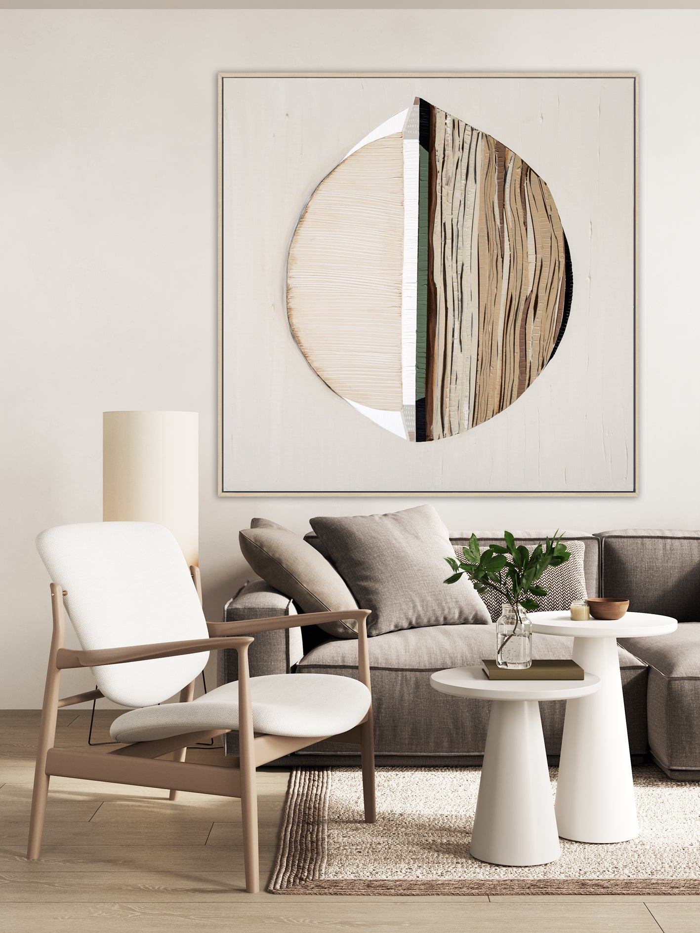 "Sherbrooke Forest" – Original abstract forest painting by Australian artist Ani Ipradjian, inspired by the towering flowering trees of Victoria’s Sherbrooke Forest, featuring vibrant textures and multi-directional display.