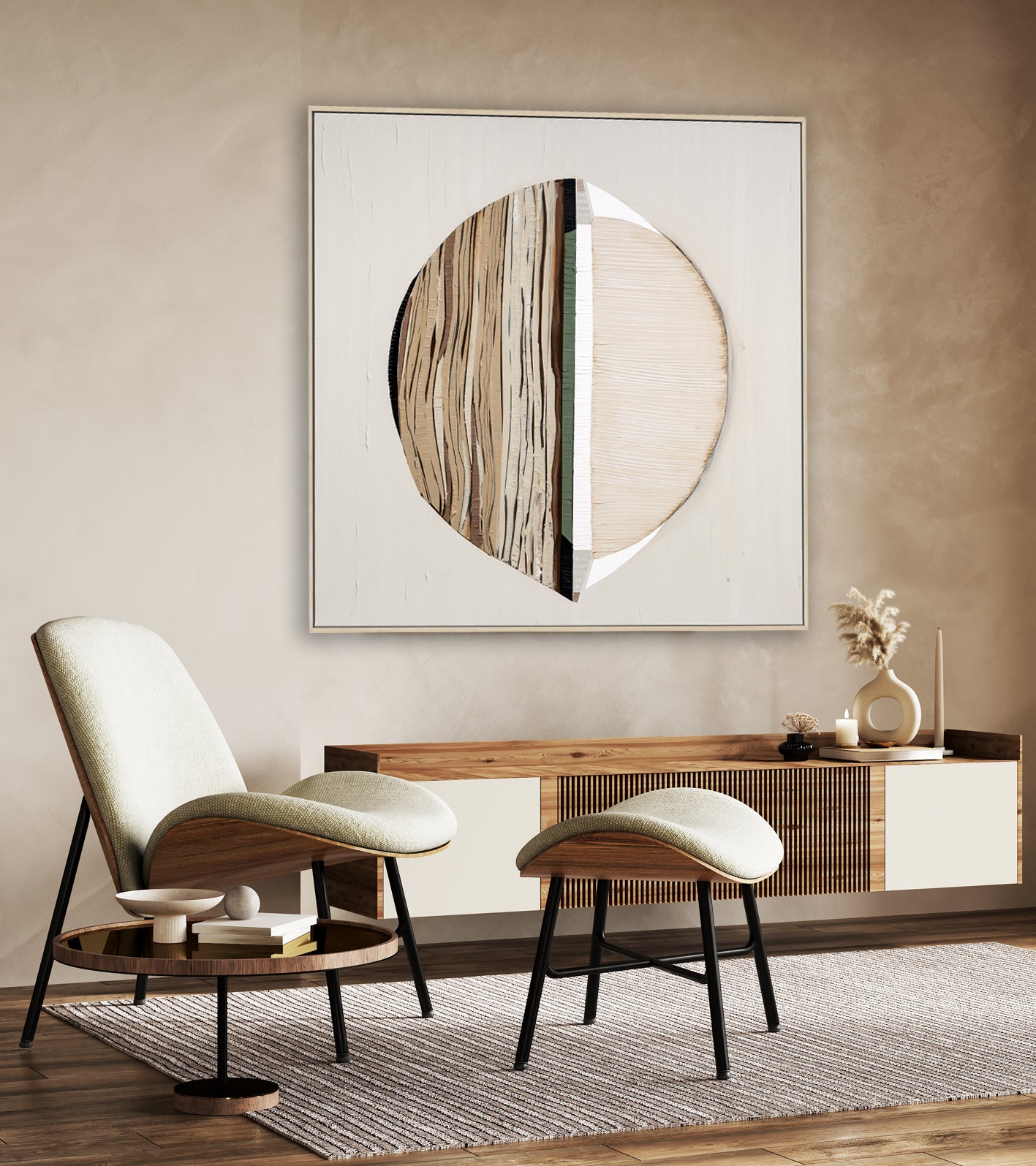 Sherbrooke Forest print by Ani Ipradjian – abstract Australian landscape artwork inspired by the Dandenong Ranges’ towering trees. Rich textures and earthy tones perfect for interior designers, collectors, and nature lovers worldwide.