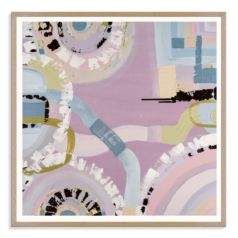 Sorrento Sky art print by Ani Ipradjian – Australian coastal sunset print inspired by Sorrento Melbourne with pastel and golden hues.