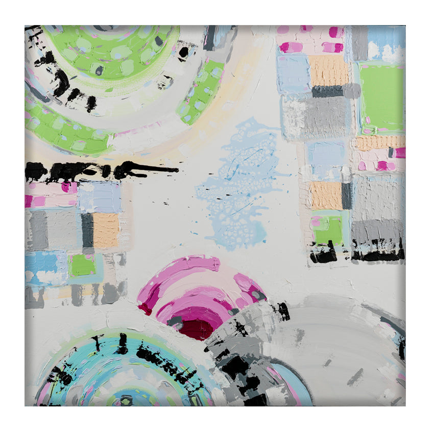 St Kilda Sky art print by Ani Ipradjian – pastel Melbourne beach sunset wall art inspired by St Kilda’s vibrant coastal atmosphere.