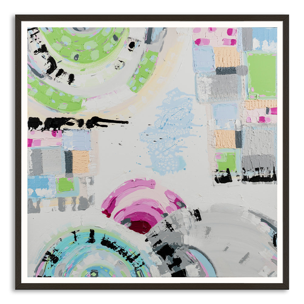 St Kilda Sky art print by Ani Ipradjian – pastel Melbourne beach sunset wall art inspired by St Kilda’s vibrant coastal atmosphere.