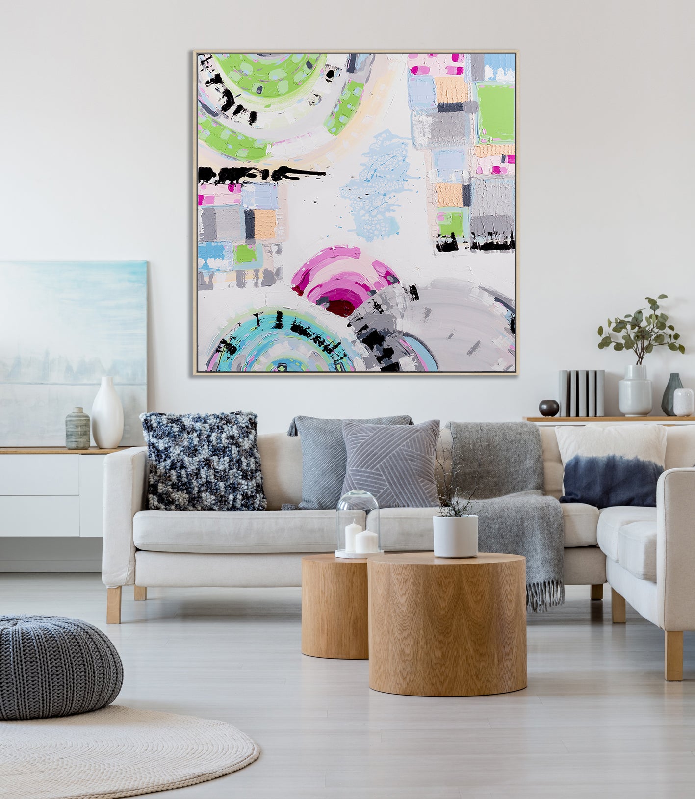 St Kilda Sky art print by Ani Ipradjian – pastel Melbourne beach sunset wall art inspired by St Kilda’s vibrant coastal atmosphere.