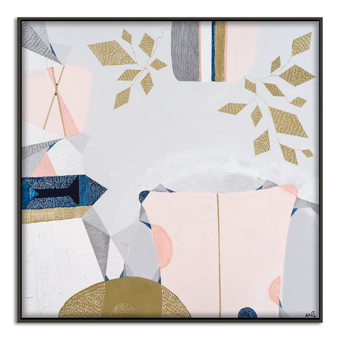 "Urban Melbourne print by Ani Ipradjian – as seen on The Block 2019. Abstract Australian art inspired by 70s interiors and Melbourne city design. Perfect for art collectors and Australian home decor."