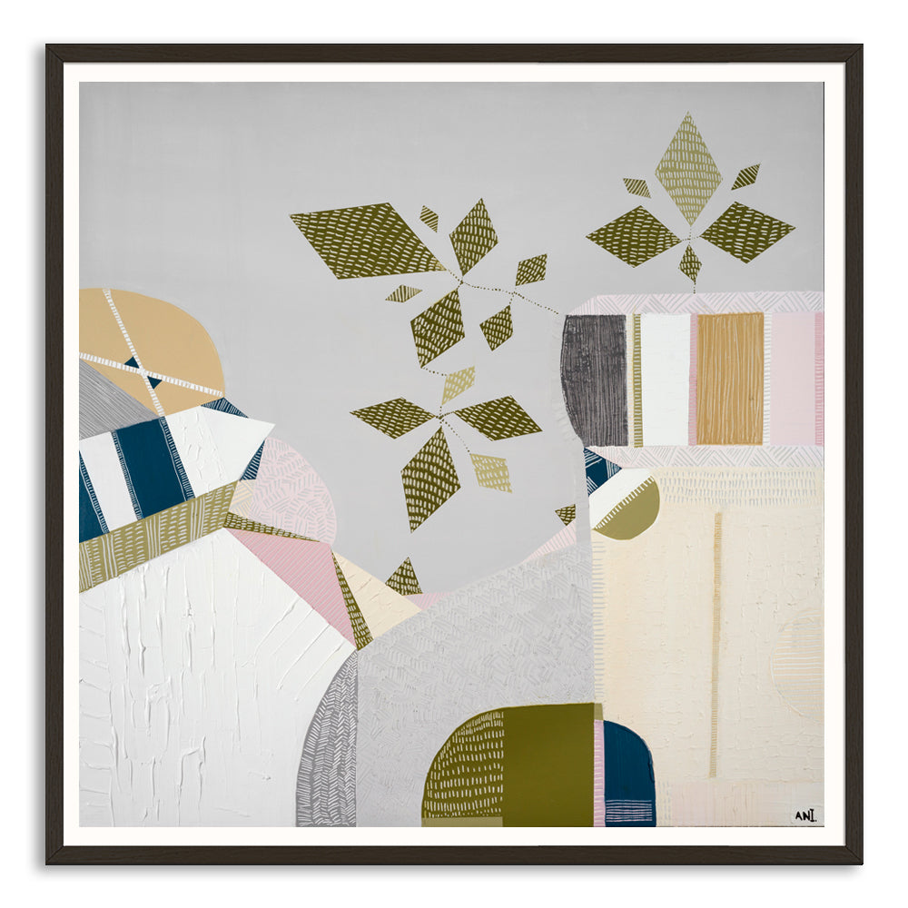 "Urban Sydney print by Ani Ipradjian – retro-inspired Australian cityscape art featuring Sydney Harbour Bridge and 1970s interior tones"