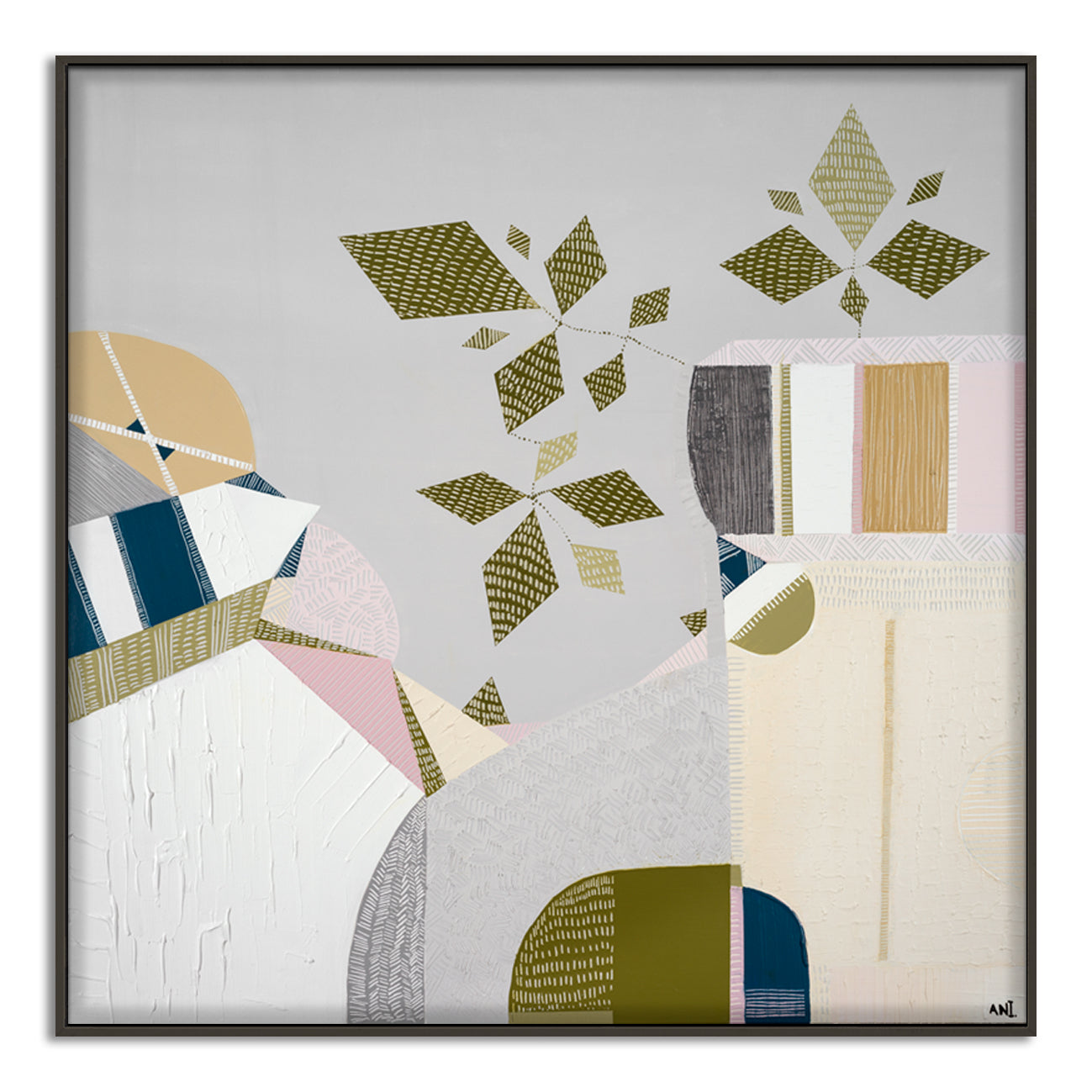 "Urban Sydney print by Ani Ipradjian – retro-inspired Australian cityscape art featuring Sydney Harbour Bridge and 1970s interior tones"