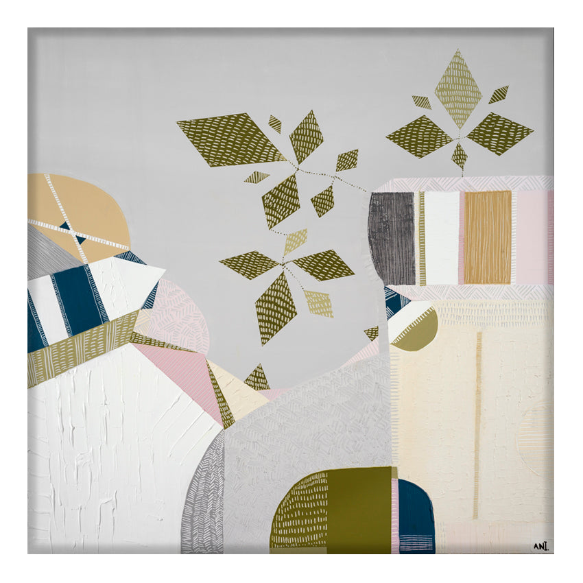 "Urban Sydney print by Ani Ipradjian – retro-inspired Australian cityscape art featuring Sydney Harbour Bridge and 1970s interior tones"