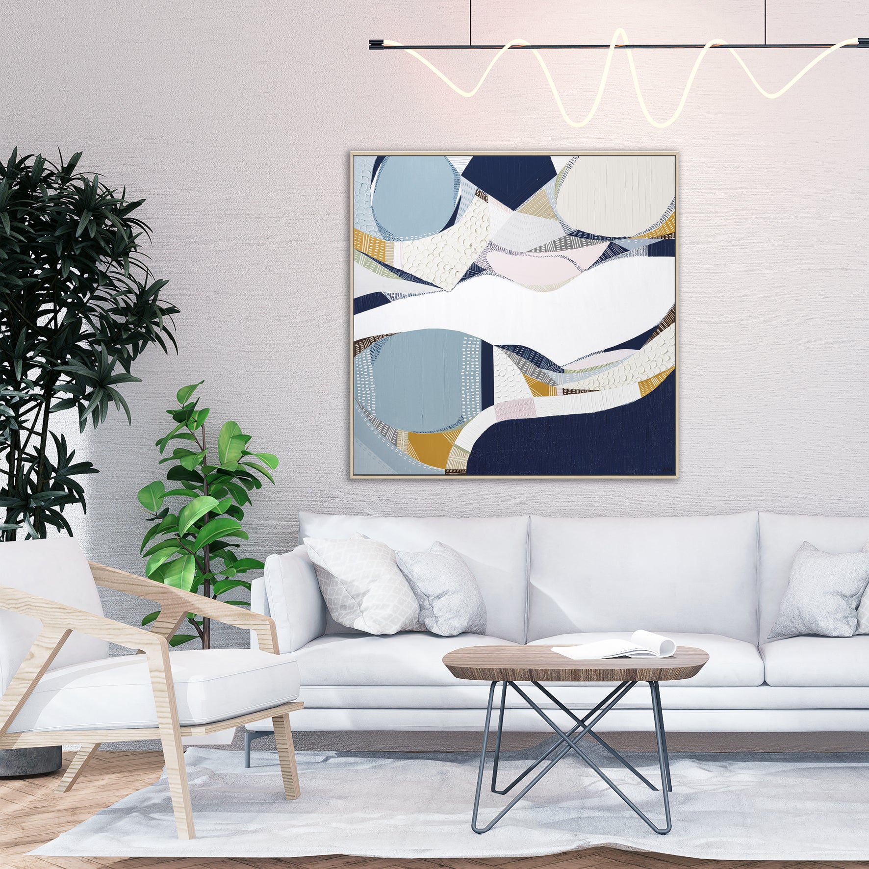 "Yarra River" – Original abstract painting by Australian artist Ani Ipradjian, inspired by Melbourne’s iconic river, blending urban energy with natural beauty in layered textures and reflective tones.