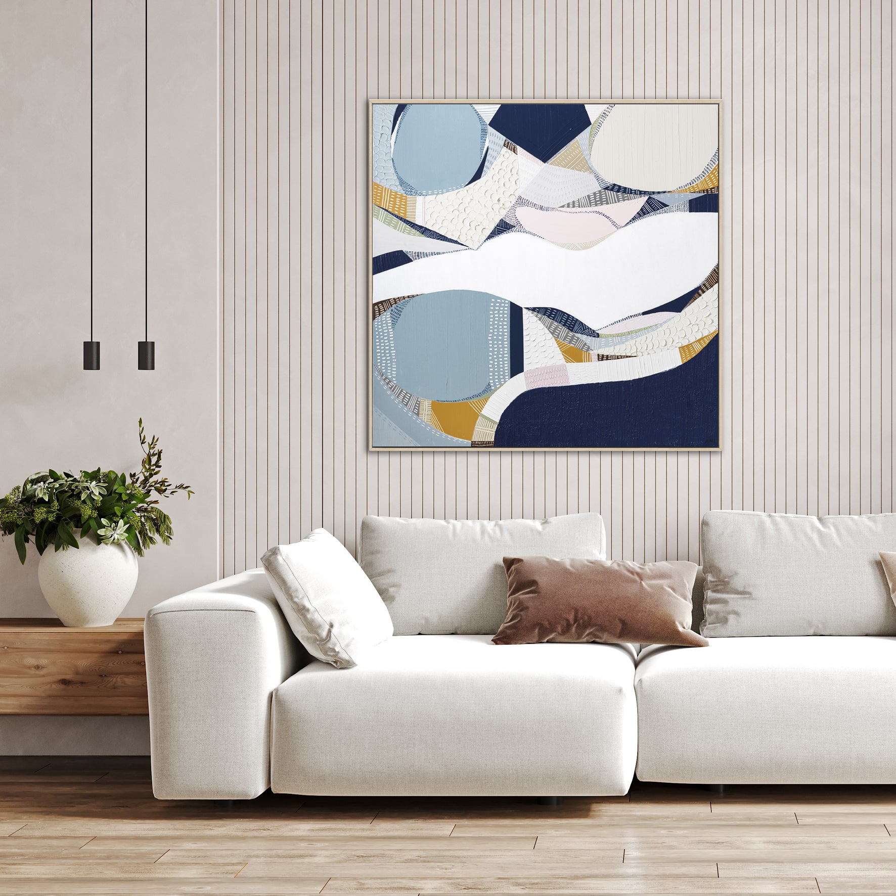"Yarra River" – Original abstract painting by Australian artist Ani Ipradjian, inspired by Melbourne’s iconic river, blending urban energy with natural beauty in layered textures and reflective tones.