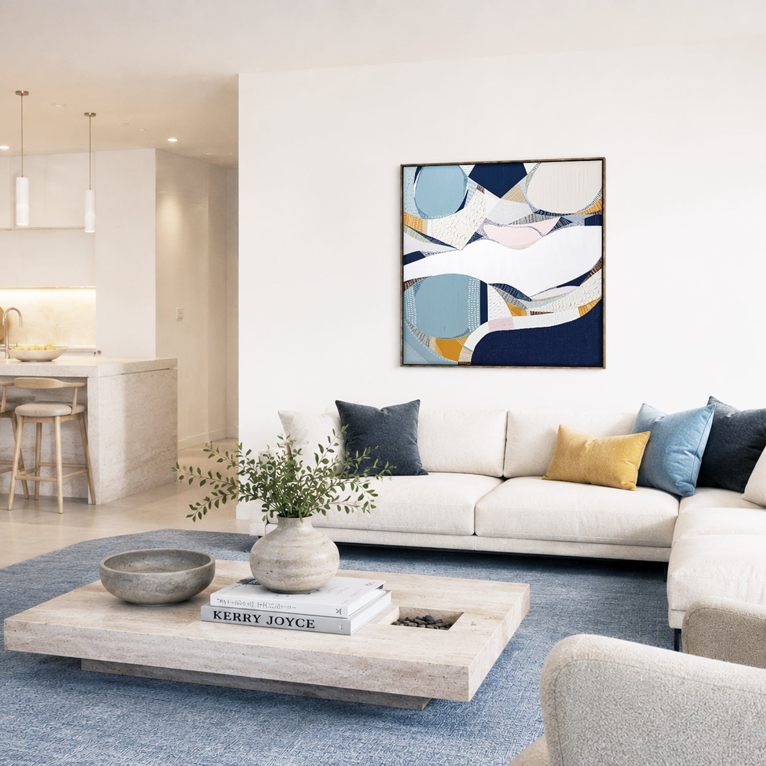 "Yarra River" – Original abstract painting by Australian artist Ani Ipradjian, inspired by Melbourne’s iconic river, blending urban energy with natural beauty in layered textures and reflective tones.