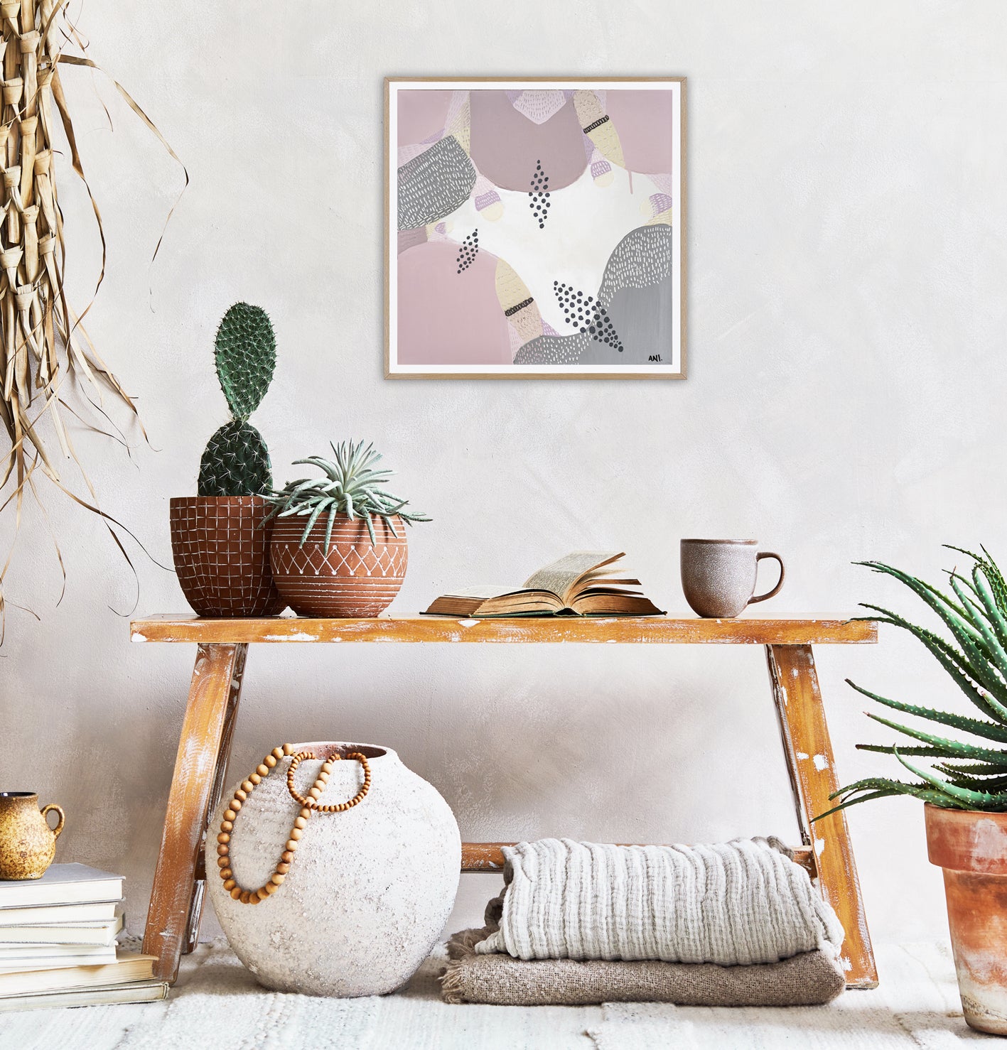 "Jacaranda in Bloom Sydney floral art print by Ani Ipradjian – abstract purple jacaranda tree-inspired Australian artwork perfect for spring interiors and botanical art lovers"