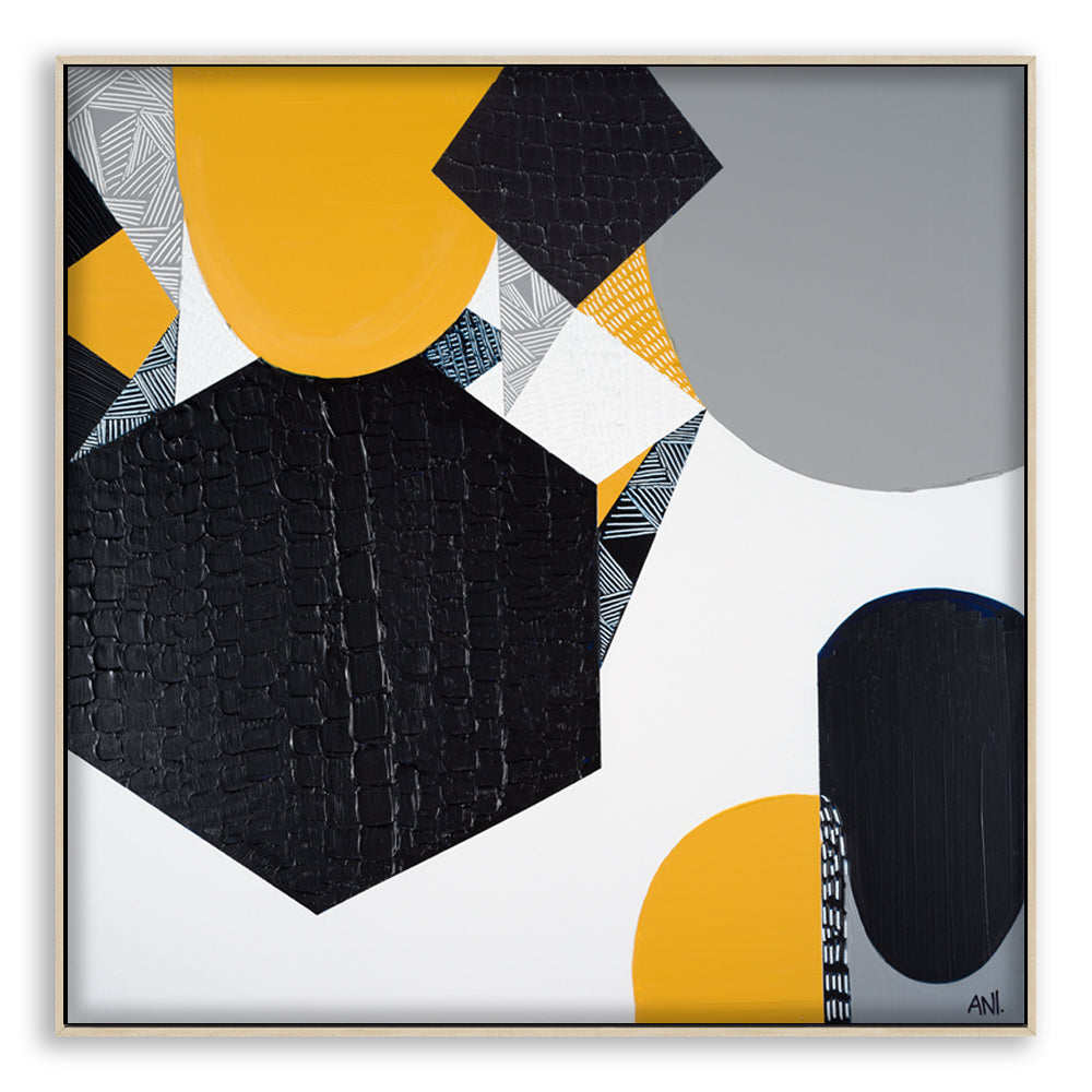 Sunburnt Country 1" – Original Australian landscape painting by Ani Ipradjian, featured on House Rules 2020, capturing the warmth of Australia's climate and sunlit landscapes in rich textured tones.