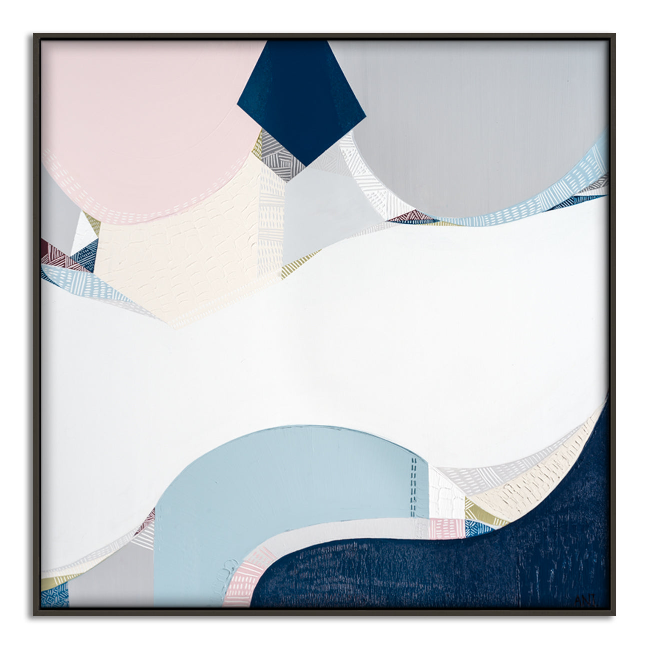 Yarra Valley landscape print by Australian artist Ani Ipradjian. Abstract Australian countryside artwork featuring earthy tones and textured design, perfect for wine lovers, art collectors, and global buyers.