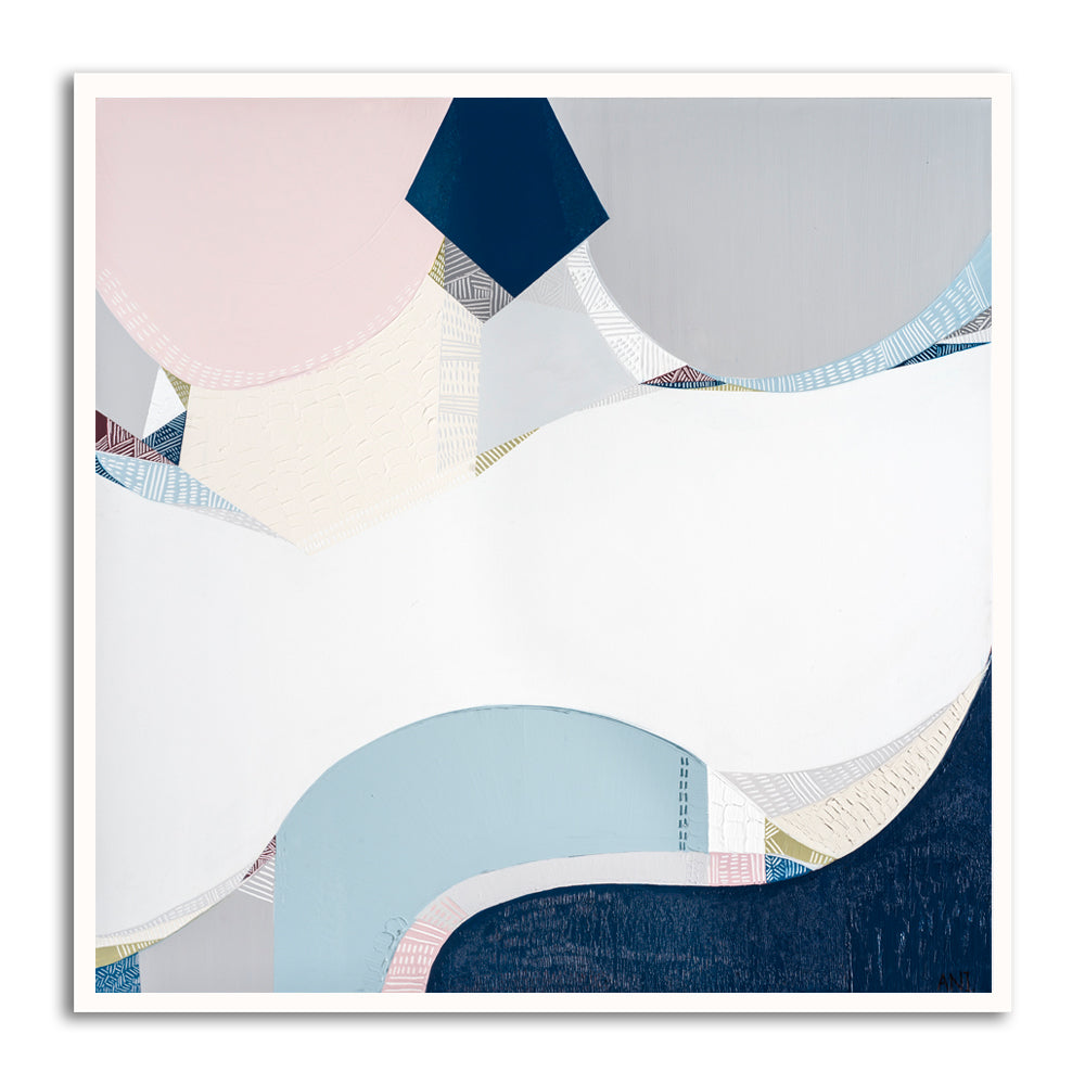 Yarra Valley landscape print by Australian artist Ani Ipradjian. Abstract Australian countryside artwork featuring earthy tones and textured design, perfect for wine lovers, art collectors, and global buyers.