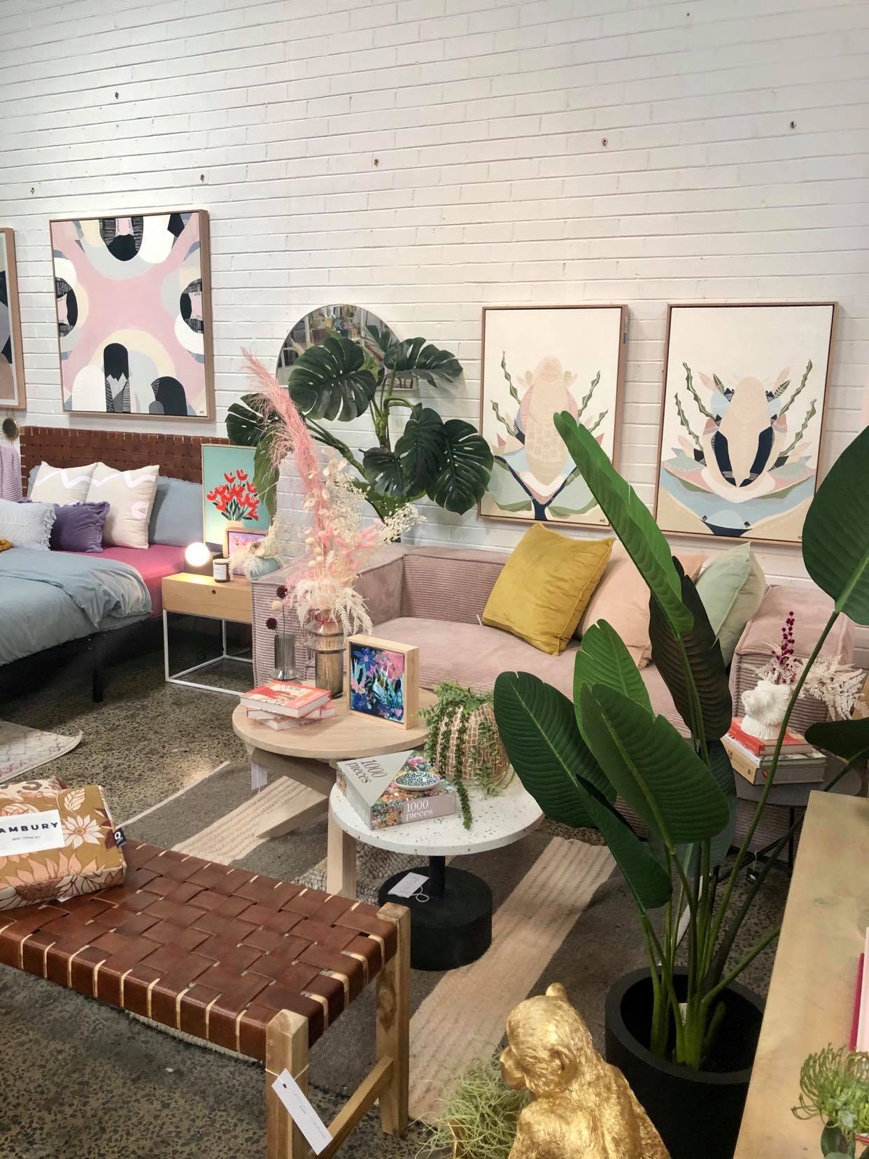 "Westgate Park Salt Lake" – Original abstract painting by Australian artist Ani Ipradjian, inspired by Melbourne’s pink salt lake beneath the West Gate Bridge, with layered textures and vibrant tones.