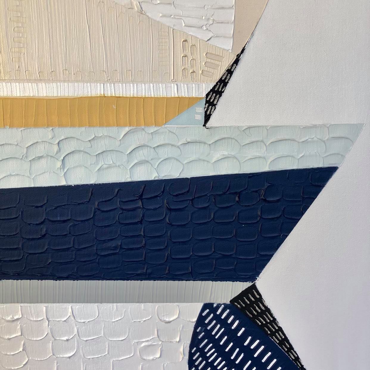 "Great Ocean Road Milky Way 1" – Original night sky painting by Australian artist Ani Ipradjian, inspired by the Milky Way above the 12 Apostles along Victoria’s Great Ocean Road, in textured celestial tones.