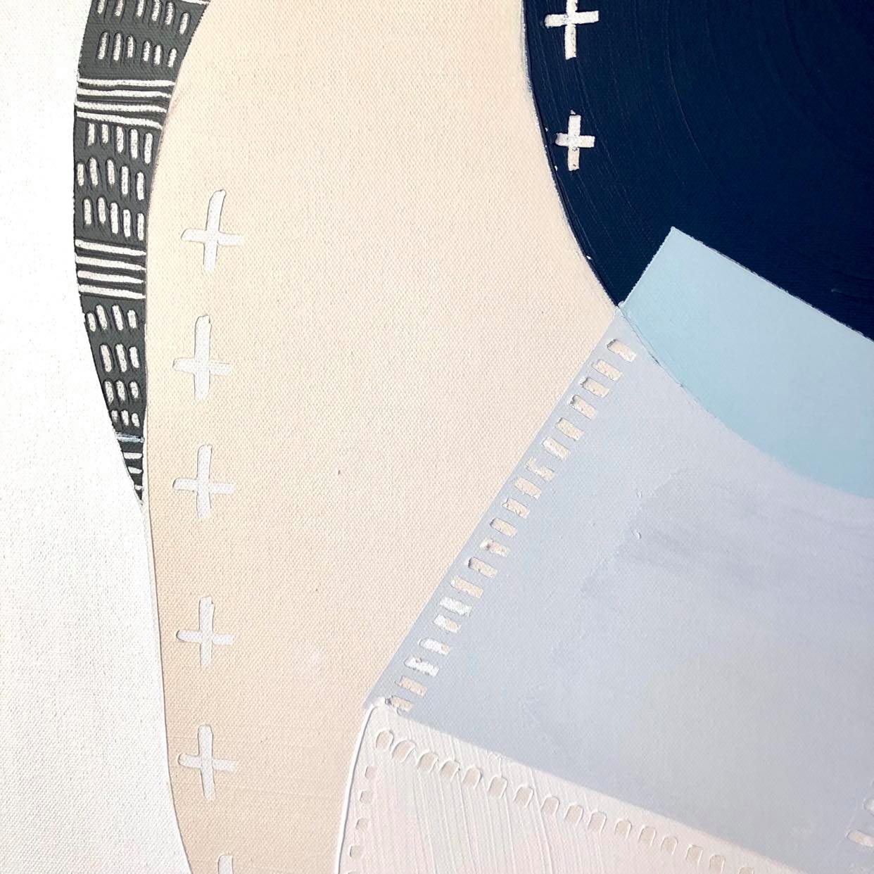 "Great Ocean Road Milky Way 1" – Original night sky painting by Australian artist Ani Ipradjian, inspired by the Milky Way above the 12 Apostles along Victoria’s Great Ocean Road, in textured celestial tones.