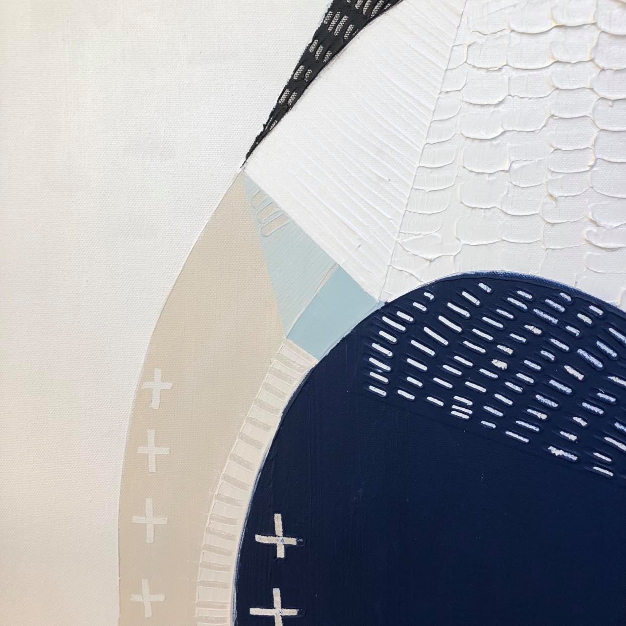 "Great Ocean Road Milky Way 1" – Original night sky painting by Australian artist Ani Ipradjian, inspired by the Milky Way above the 12 Apostles along Victoria’s Great Ocean Road, in textured celestial tones.