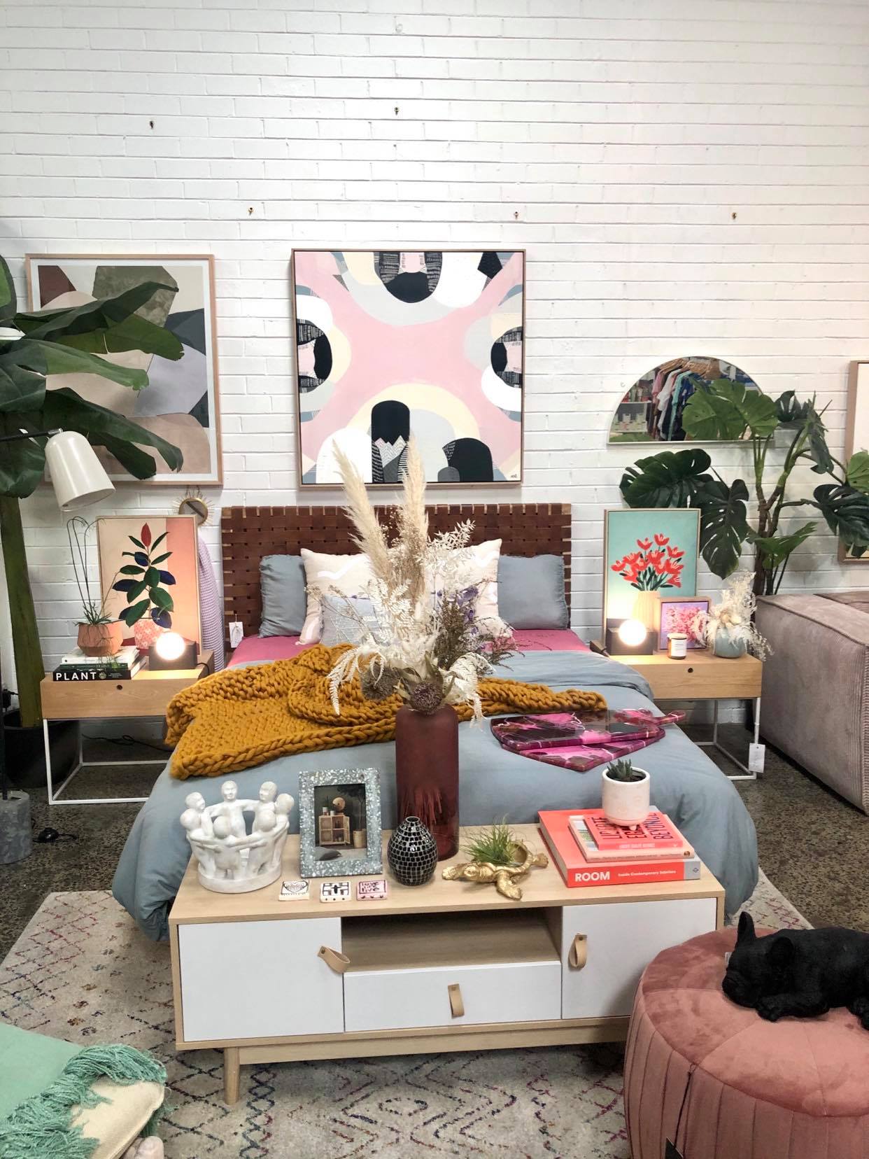 "Westgate Park Salt Lake" – Original abstract painting by Australian artist Ani Ipradjian, inspired by Melbourne’s pink salt lake beneath the West Gate Bridge, with layered textures and vibrant tones.