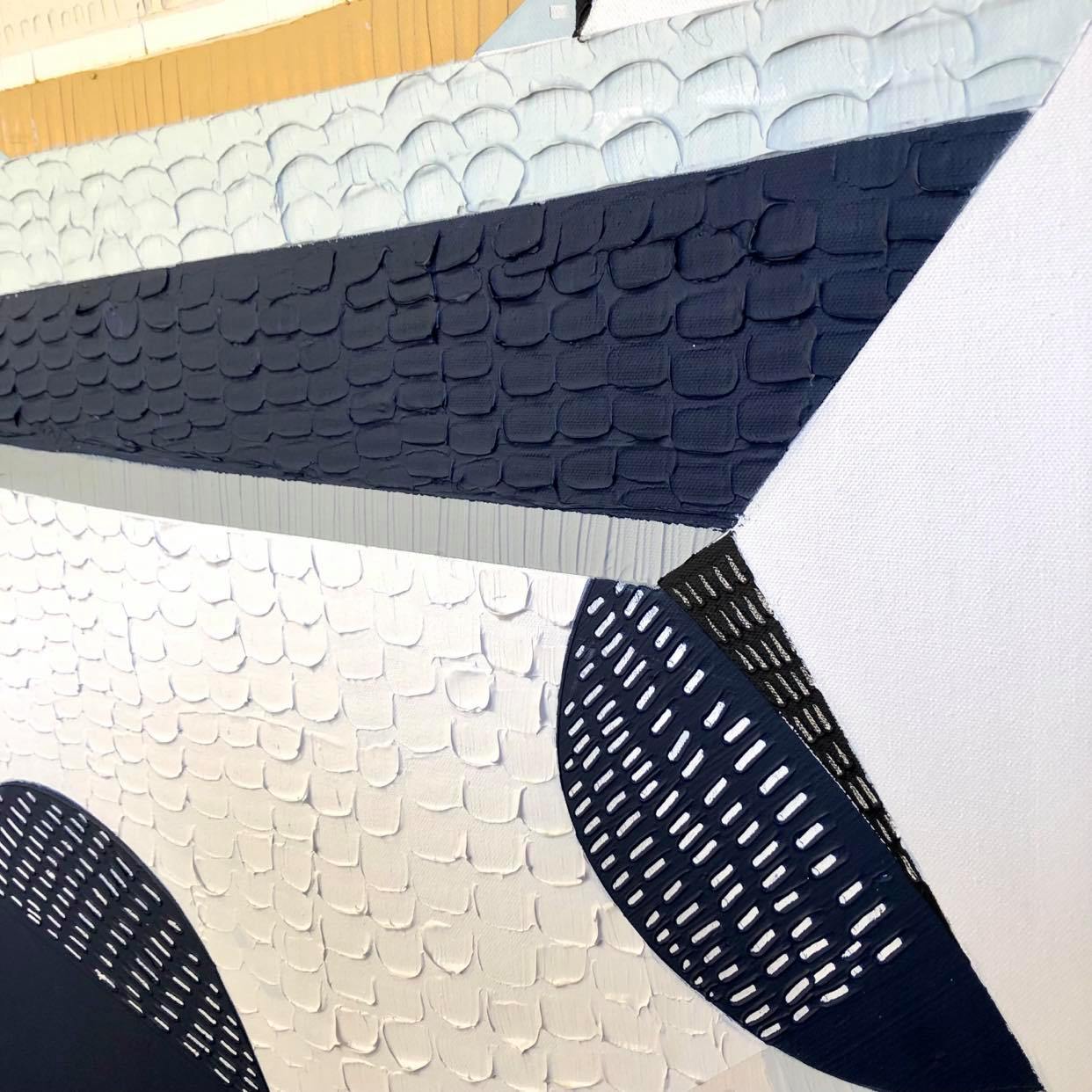 "Great Ocean Road Milky Way 1" – Original night sky painting by Australian artist Ani Ipradjian, inspired by the Milky Way above the 12 Apostles along Victoria’s Great Ocean Road, in textured celestial tones.